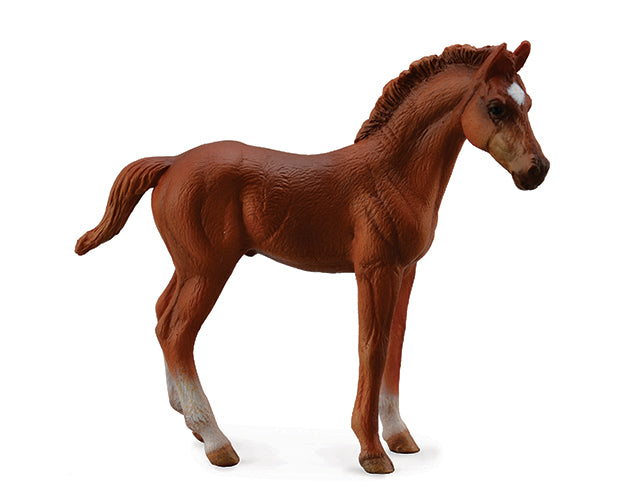 Breyer By CollectA Chestnut Thoroughbred Foal- Standing Toy 88671