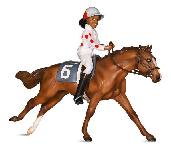 Breyer Cheryl White Rider Horse & Book Set 6236