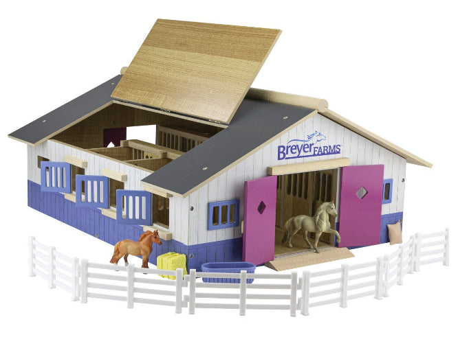 Breyer Farms Deluxe Wood Stable Playset 59215