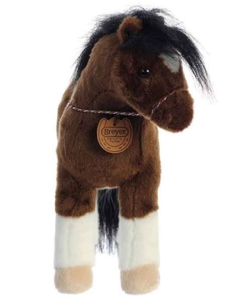 Breyer Plush By Aurora 13 Inch Paint Horse In Corral Packing With Name Plate 14370