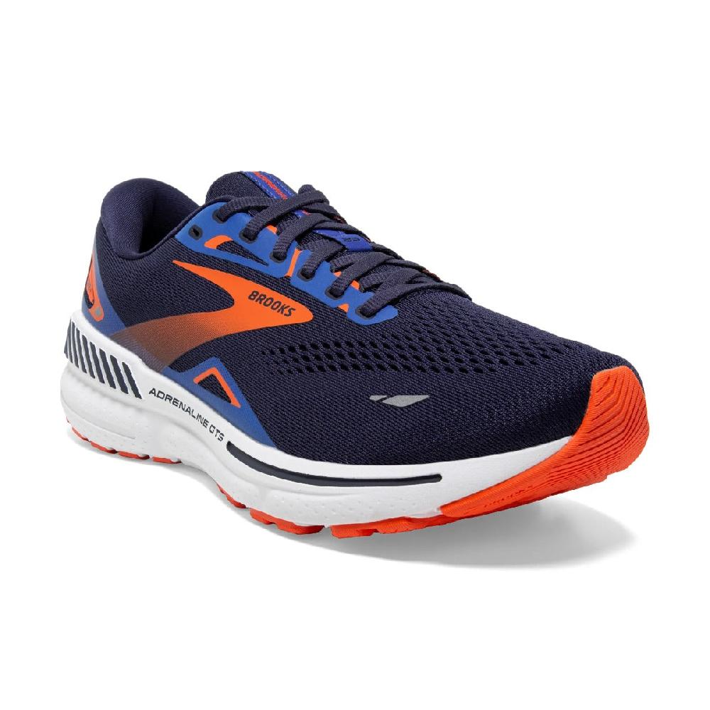 Brooks Adrenaline Peacoat/Orange/Surf the Web Adrenaline GTS 23 Men's Road Running Shoes 110391-438