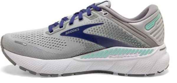 Brooks Alloy With Blue Adrenaline GTS 22 Womens Running Shoes 120353-045