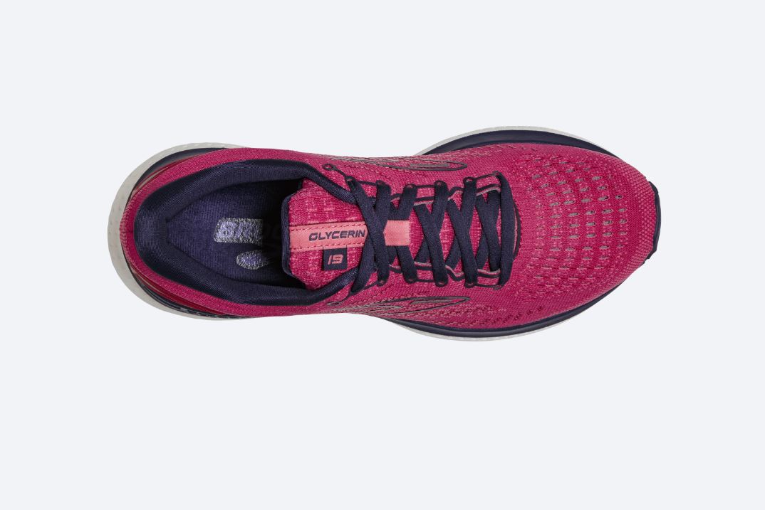 Brooks Barberry With Purple And Calypso Glycerin 19 Womens Running Shoes 120343-623