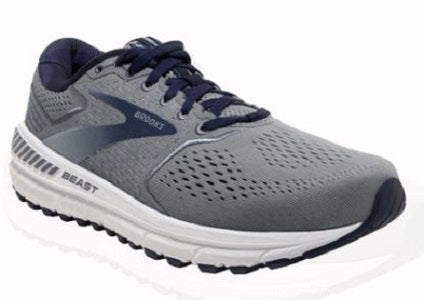 Brooks Beast 20 Men's Grey/Blue/Poseidon Athletic Shoe 110327-491
