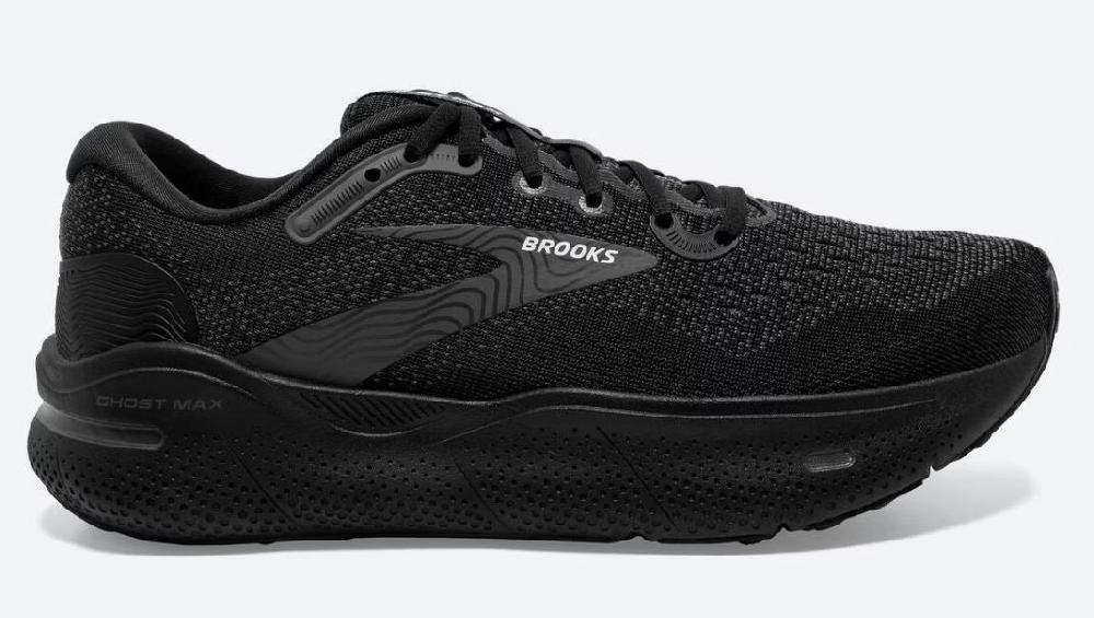 Brooks Black/Black/Ebony Ghost Max Mens Running Shoes 110406-020
