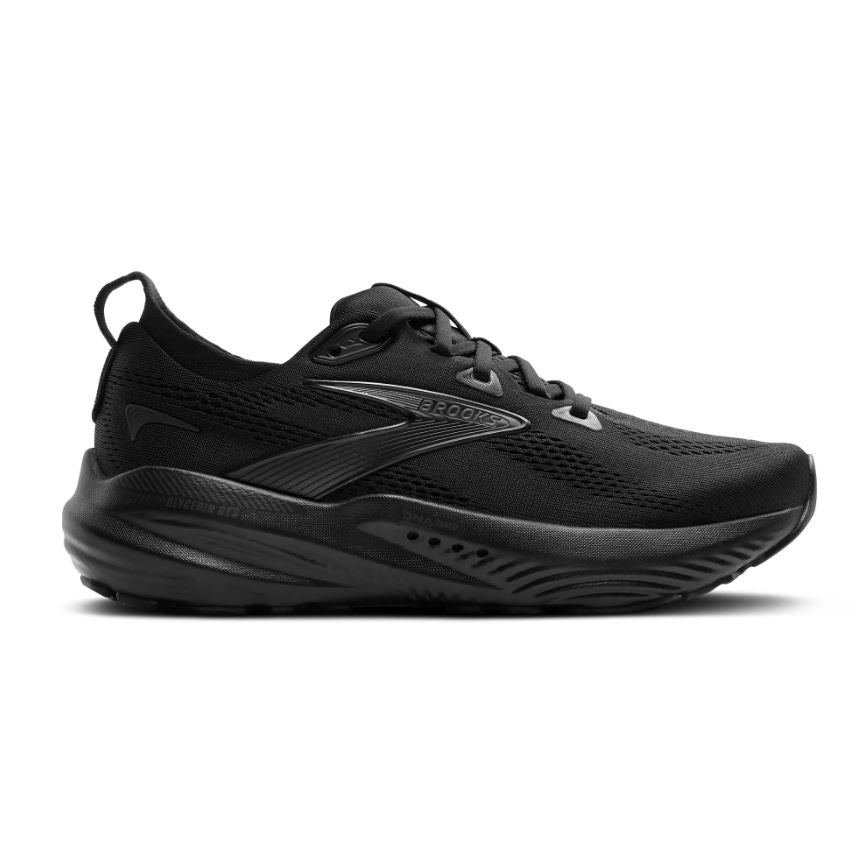 Brooks Black/Black/Ebony Glycerin GTS 22 Men's Road Running Shoes 110446-020