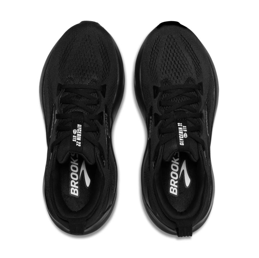 Brooks Black/Black/Ebony Glycerin GTS 22 Women's Road Running Shoes 120435-020