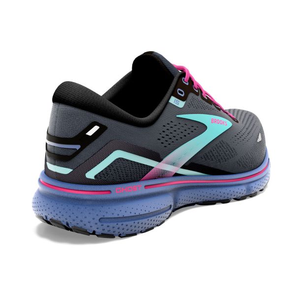 Brooks Black/Blue/Aruba Ghost 15 Women's Running Shoes 120380-079
