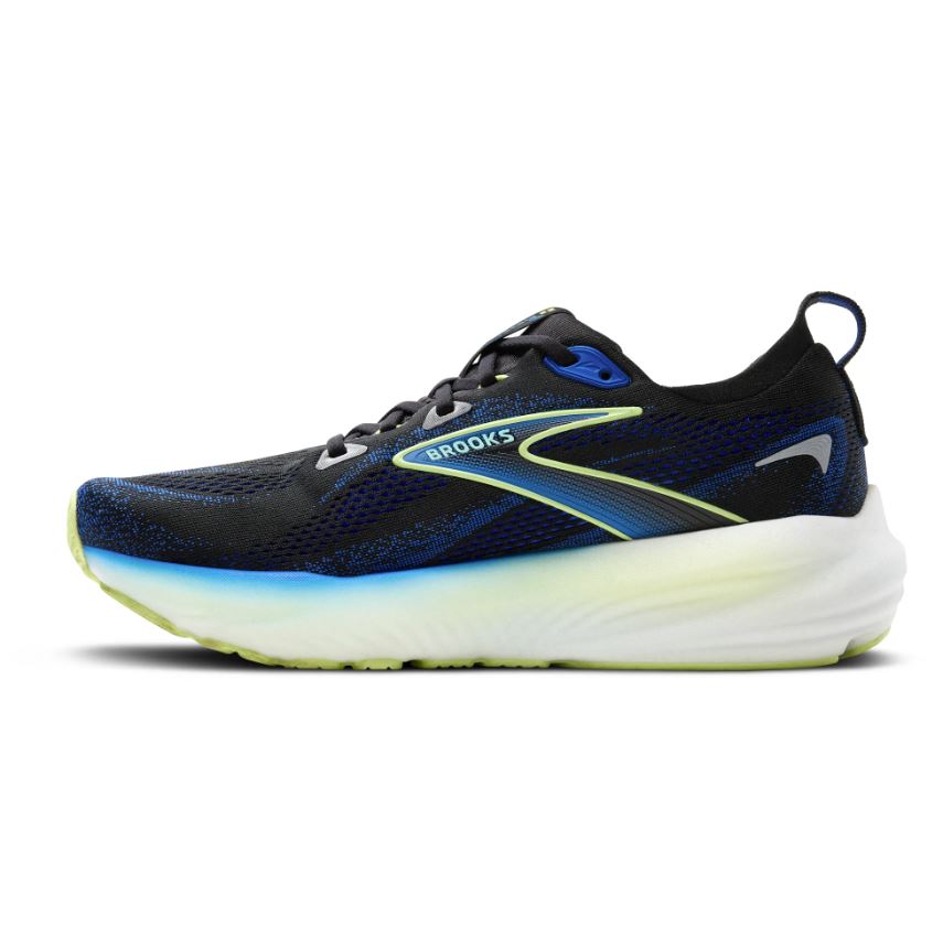 Brooks Black/Cobalt/Neo Yellow Glycerin 22 Men's Road Running Shoes 110445-002
