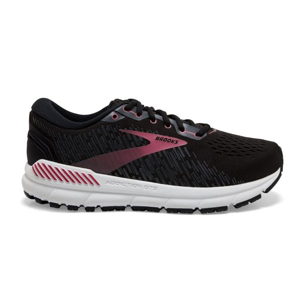 Brooks Black/Ebony/Mauvewood Addiction GTS15 Womens Running Shoes 120352-088