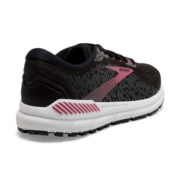 Brooks Black/Ebony/Mauvewood Addiction GTS15 Womens Running Shoes 120352-088