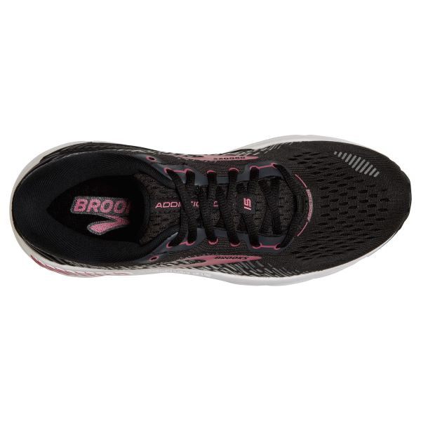 Brooks Black/Ebony/Mauvewood Addiction GTS15 Womens Running Shoes 120352-088