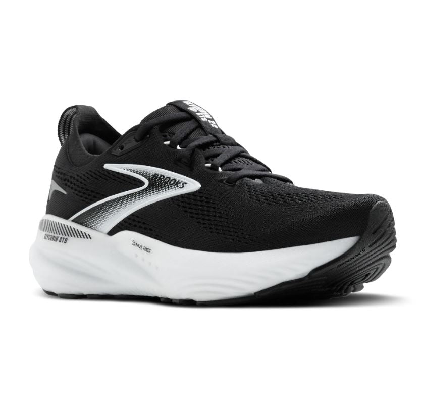 Brooks Black/Grey/White Glycerin GTS 22 Men's Road Running Shoes 110446-090