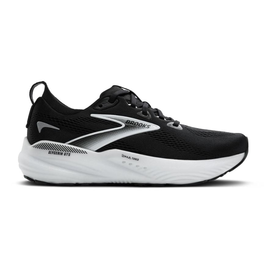 Brooks Black/Grey/White Glycerin GTS 22 Men's Road Running Shoes 110446-090