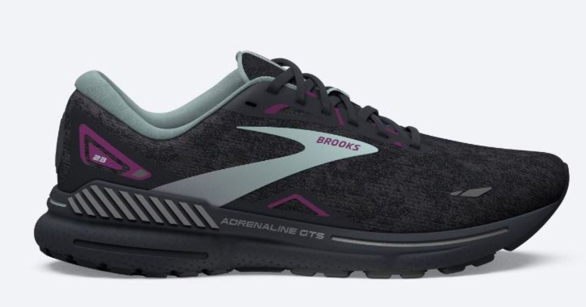 Brooks Black/Light Blue/Purple Adrenaline GTS23 Women's Road Running Shoes 120381-072