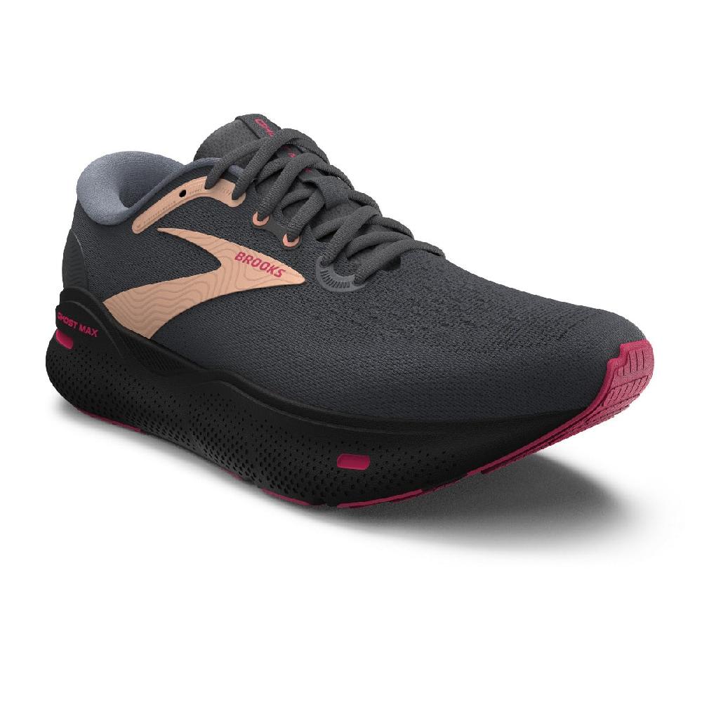 Brooks Black/Papaya/Raspberry Ghost Max Women's Road Running Shoes 120395-049