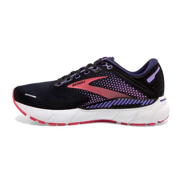 Brooks Black Purple And Coral Adrenaline GTS 22 Womens Running Shoes 120353-080
