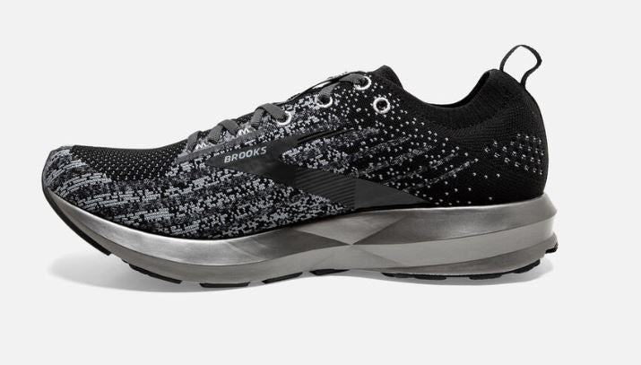 Brooks Black/Silver Levitate 3 Womens Road Running Shoes 120300
