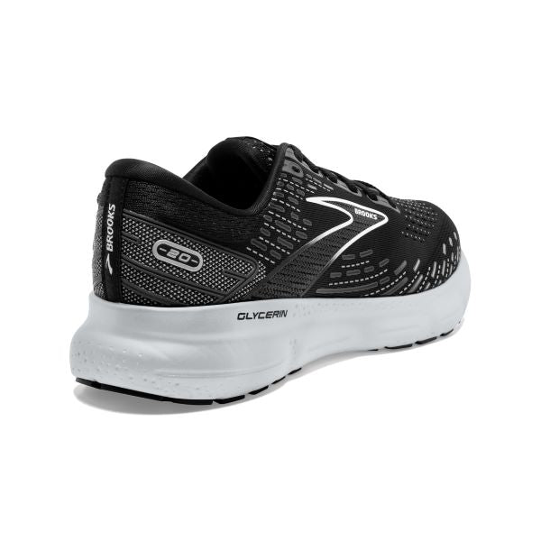 Brooks Black/White/Alloy Glycerin 20 Womens Running Shoes 120369-059