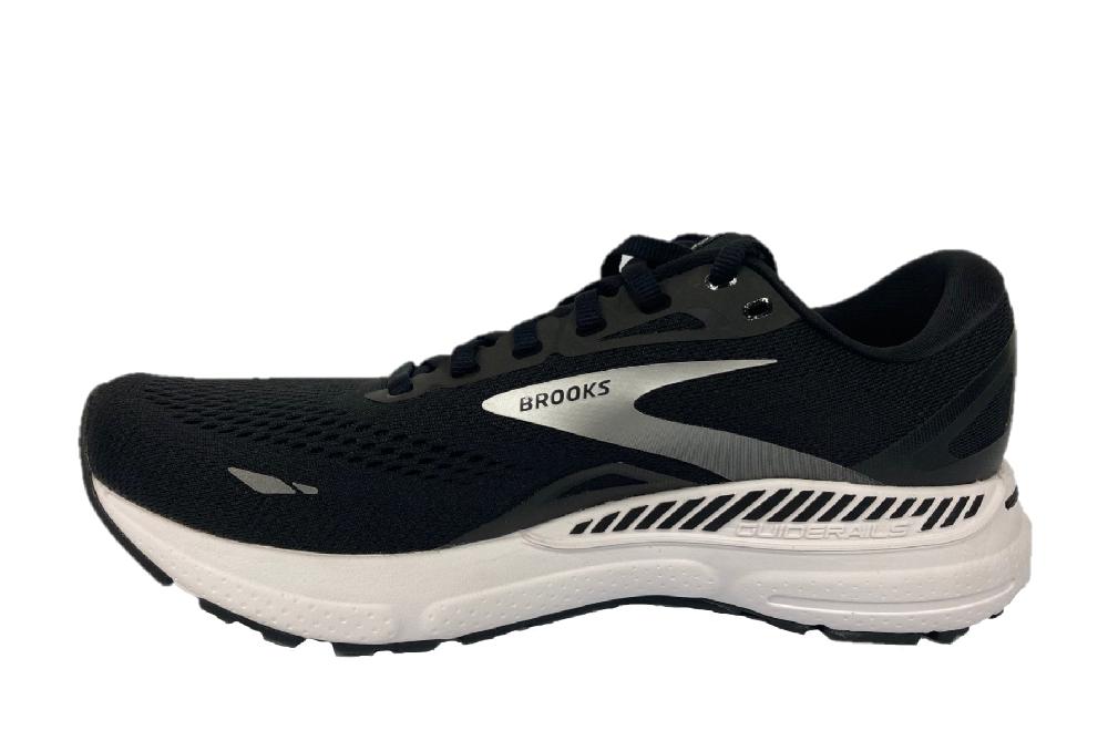 Brooks Black/White/Silver Adrenaline GTS 23 Wide Width Men's Road Running Shoes 110391-004
