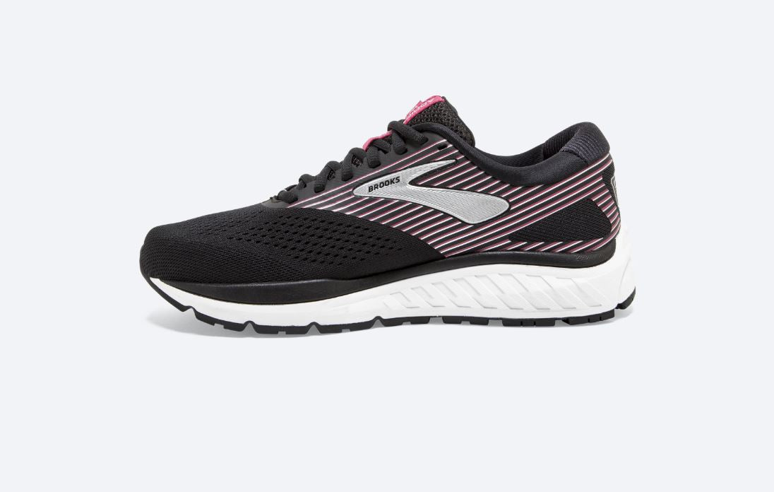 Brooks Black With Hot Pink And Silver Addiction 14 Womens Running Shoes 120306-050