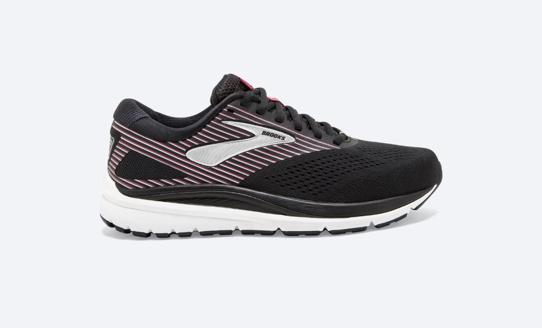 Brooks Black with Hot Pink and Silver Addiction 14 Womens Running Shoes 120306-050