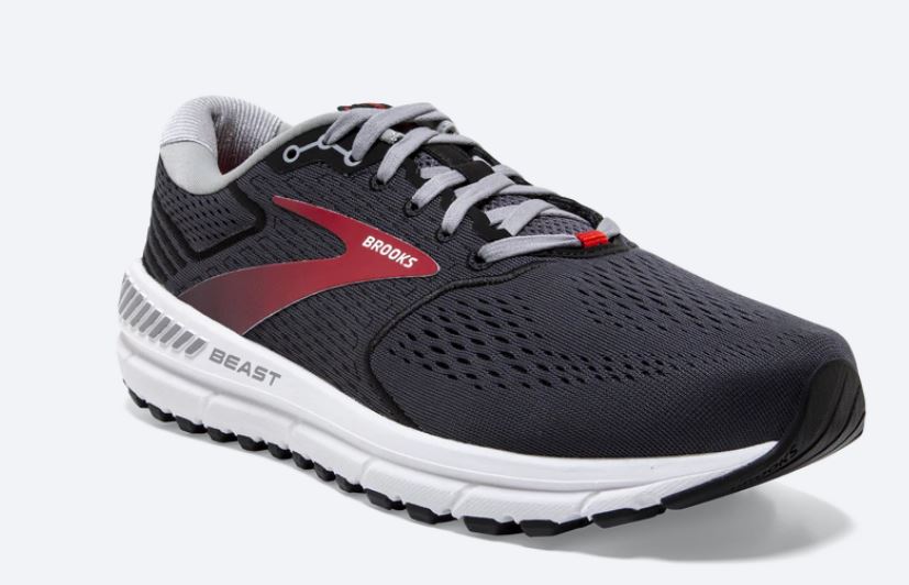 Brooks Blackened Pearl With Black And Red Beast 20 Mens Road Running Shoes 110327-019