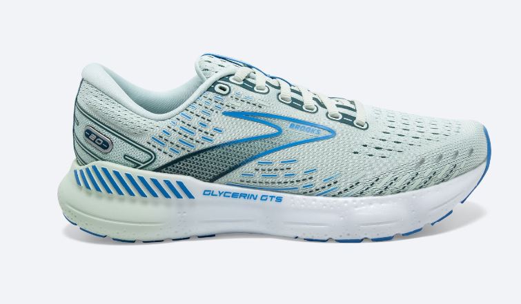 Brooks Blue Glass/Marina/Legion Blue Glycerin GTS 20 Women's Running Shoes 120370-494