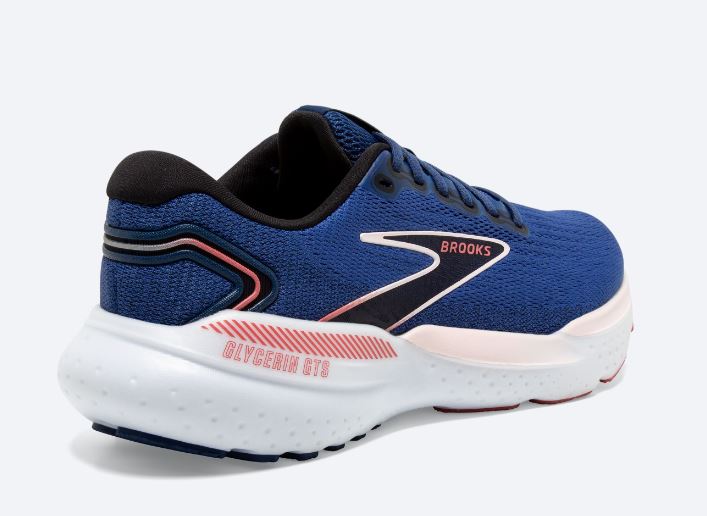 Brooks Blue/Icy Pink/Rose Glycerin GTS 21 Women's Road Running Shoes 120409-496