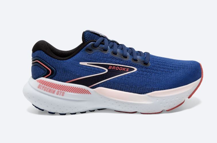 Brooks Blue/Icy Pink/Rose Glycerin GTS 21 Women's Road Running Shoes 120409-496