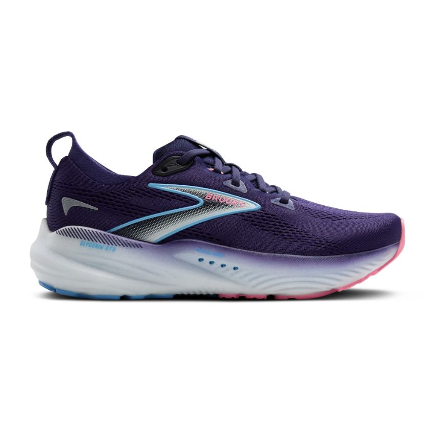 Brooks Blue Ribbon/Peacoat/Dianthus Glycerin GTS 22 Women's Road Running Shoes 120435-429
