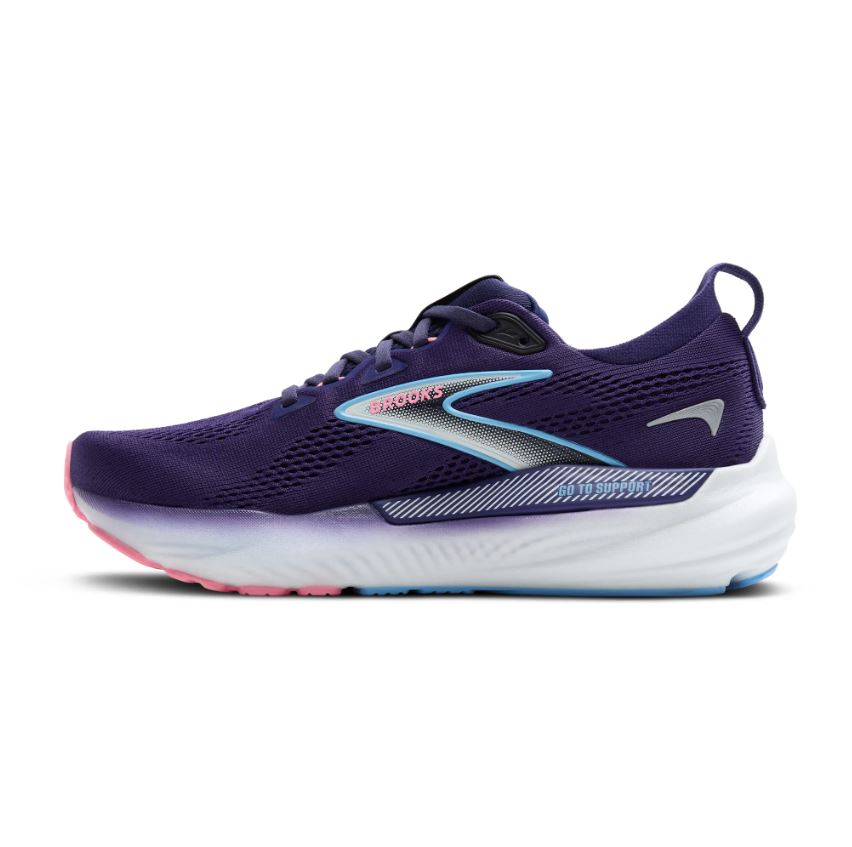 Brooks Blue Ribbon/Peacoat/Dianthus Glycerin GTS 22 Women's Road Running Shoes 120435-429