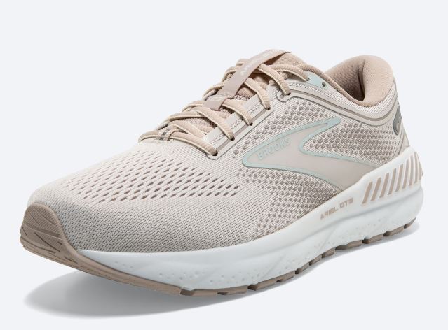 Brooks Chateau Grey/White Sand Ariel GTS 23 Women's Road-Running Shoes 120390-227