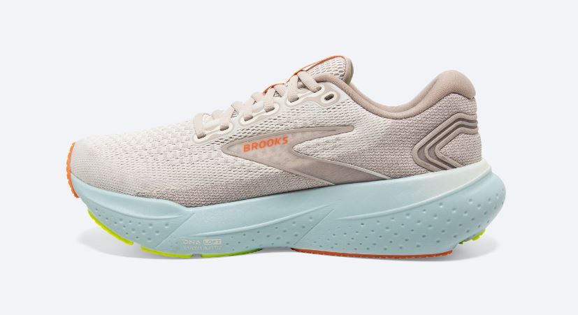 Brooks Coconut/Aqua/Autumn Sunset Women's Road Running Shoes 120408-195