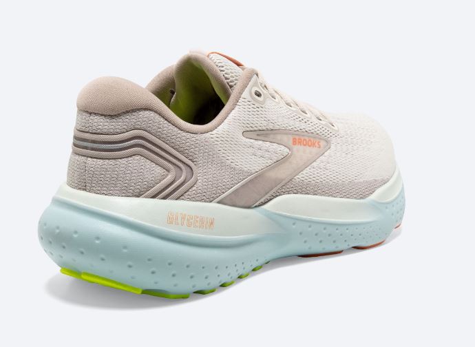 Brooks Coconut/Aqua/Autumn Sunset Women's Road Running Shoes 120408-195