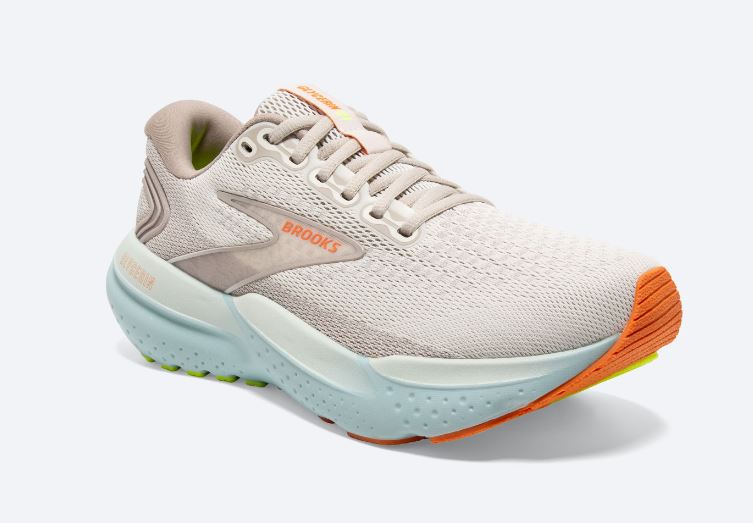 Brooks Coconut/Aqua/Autumn Sunset Women's Road Running Shoes 120408-195