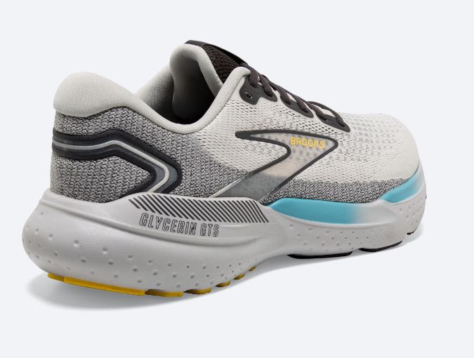 Brooks Coconut/Forged Iron/Yellow Glycerin GTS 21 Men's Road Running Shoes 110420-184