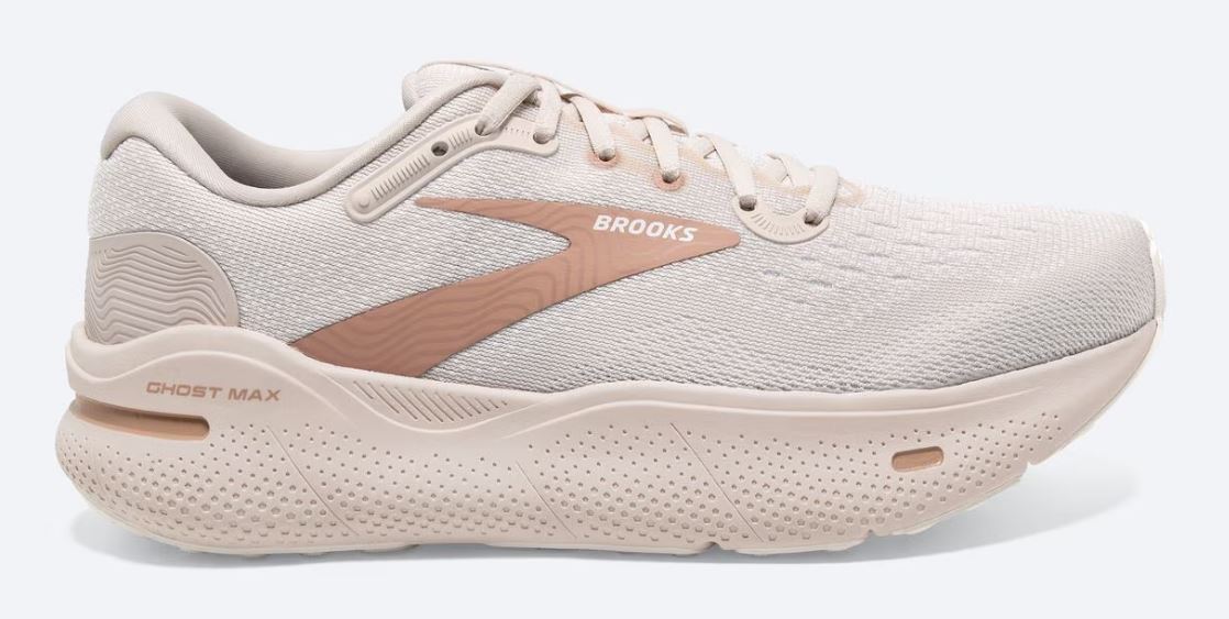 Brooks Crystal Gray/White/Tuscany Ghost Max Womens Running Shoes 120395