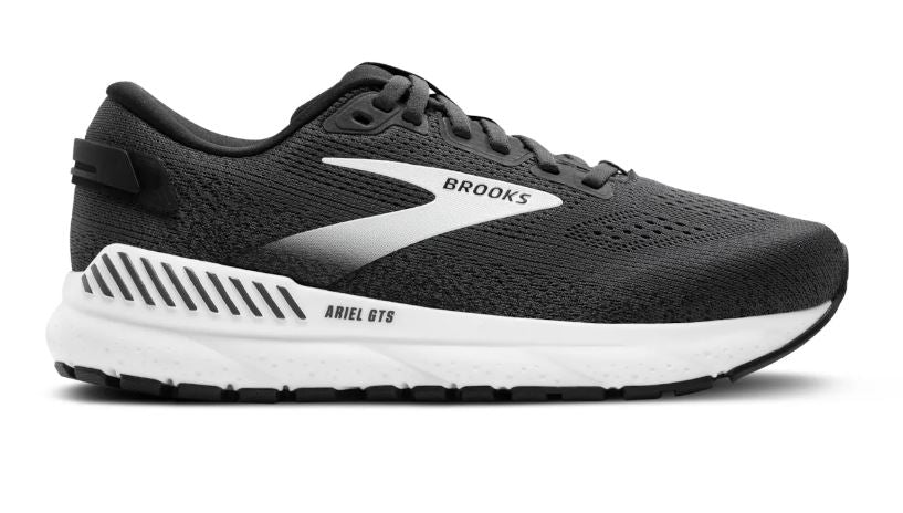 Brooks Ebony/Black/White Ariel GTS 24 Women's Running Shoes 120414