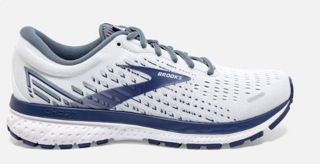 Brooks Ghost 13 White/Grey/Deep Cobalt Men's Running Shoes 110348-161