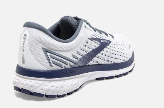 Brooks Ghost 13 White/Grey/Deep Cobalt Men's Running Shoes 110348-161