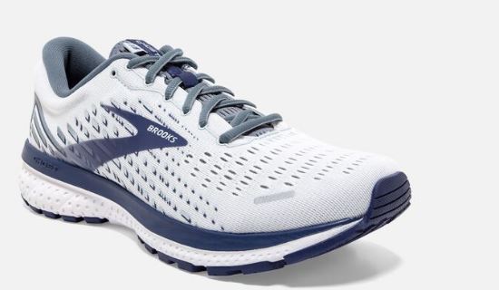 Brooks Ghost 13 White/Grey/Deep Cobalt Men's Running Shoes 110348-161