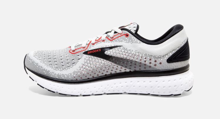 Brooks Glycerin 18 Grey/Black/Red Mens Road Running Shoes 110329-094