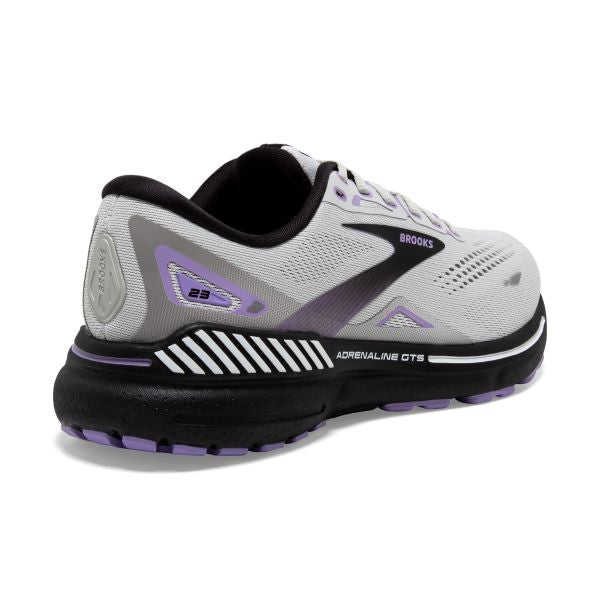 Brooks Grey/Black/Purple Adrenaline GTS 23 Women's Road Running Shoes 120381-039