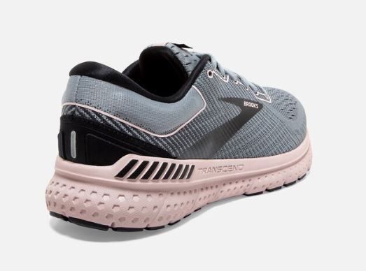 Brooks Grey/Black/Violet Transcend 7 Womens Road Running Comfort Shoes 120319-074