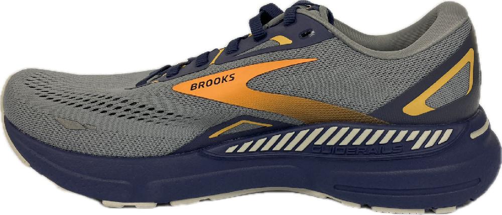 Brooks Grey/Blue/Orange Adrenaline 23 GTS Men's Road Running Shoes 110391-027