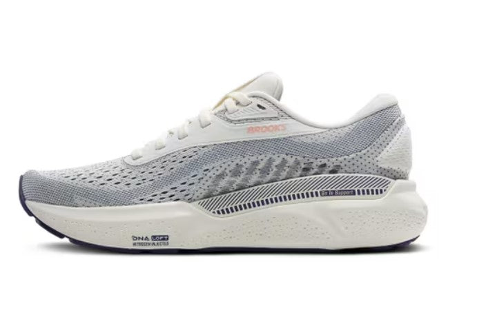 Brooks Grey/Blue Ribbon/Peach Adrenaline GTS 24 Women's Running Shoes 120426-140