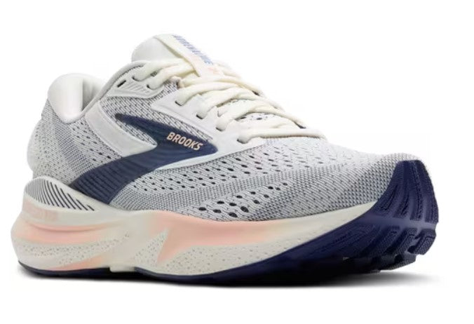 Brooks Grey/Blue Ribbon/Peach Adrenaline GTS 24 Women's Running Shoes 120426-140