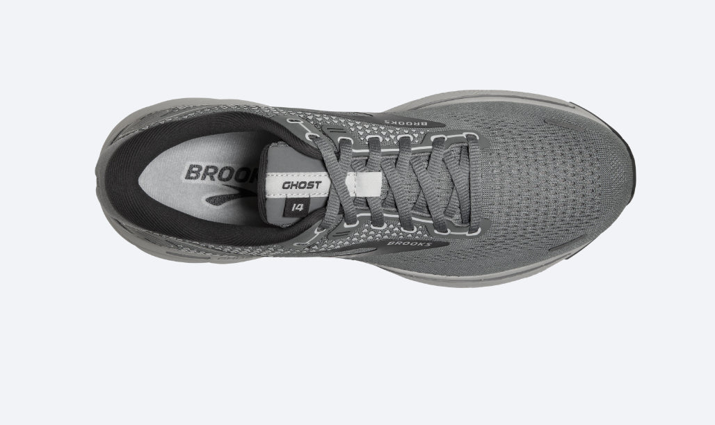 Brooks Grey With Alloy And Oyster Color Ghost 14 Men's Road Running Shoes 110369-067