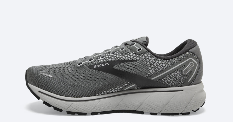 Brooks Grey With Alloy And Oyster Color Ghost 14 Men's Road Running Shoes 110369-067